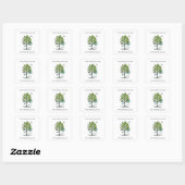 Aangepaste Greenleaf Nursery branding Vierkante Sticker (Vel)