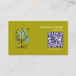 Aangepaste Greenleaf Nursery branding Visitekaartje
