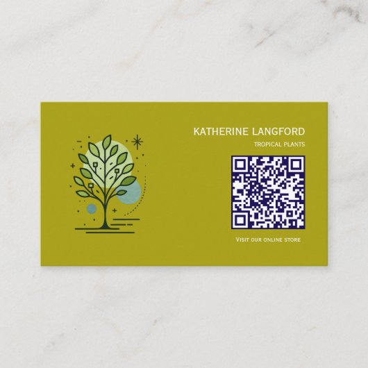 Aangepaste Greenleaf Nursery branding Visitekaartje (Voorkant)