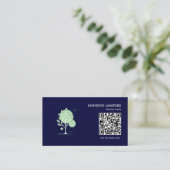 Aangepaste Greenleaf Nursery branding Visitekaartje (Staand voorkant)