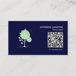 Aangepaste Greenleaf Nursery branding Visitekaartje