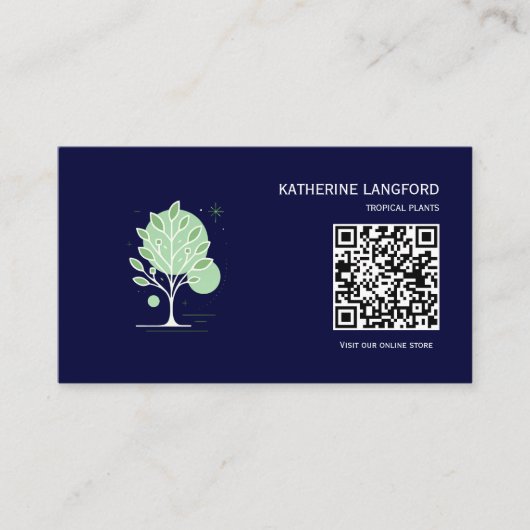 Aangepaste Greenleaf Nursery branding Visitekaartje (Voorkant)