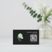 Aangepaste Greenleaf Nursery branding Visitekaartje (Staand voorkant)