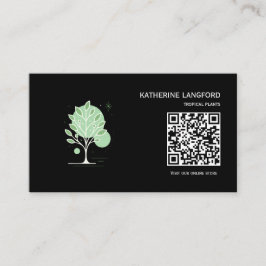 Aangepaste Greenleaf Nursery branding Visitekaartje