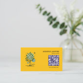 Aangepaste Greenleaf Nursery branding Visitekaartje (Staand voorkant)