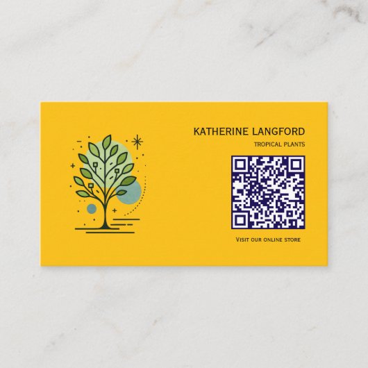 Aangepaste Greenleaf Nursery branding Visitekaartje (Voorkant)
