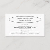 Aangepaste Greenleaf Nursery branding Visitekaartje (Achterkant)