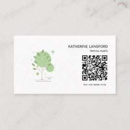Aangepaste Greenleaf Nursery branding Visitekaartje