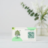 Aangepaste Greenleaf Nursery branding Visitekaartje (Staand voorkant)