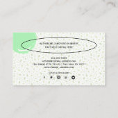 Aangepaste Greenleaf Nursery branding Visitekaartje (Achterkant)