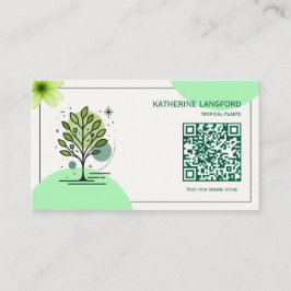 Aangepaste Greenleaf Nursery branding Visitekaartje