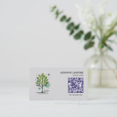 Aangepaste Greenleaf Nursery branding Visitekaartje (Staand voorkant)