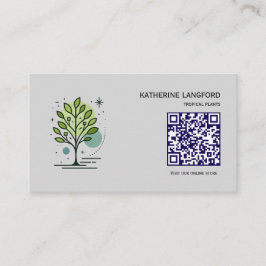 Aangepaste Greenleaf Nursery branding Visitekaartje