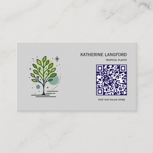 Aangepaste Greenleaf Nursery branding Visitekaartje (Voorkant)