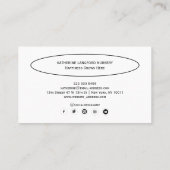 Aangepaste Greenleaf Nursery branding Visitekaartje (Achterkant)