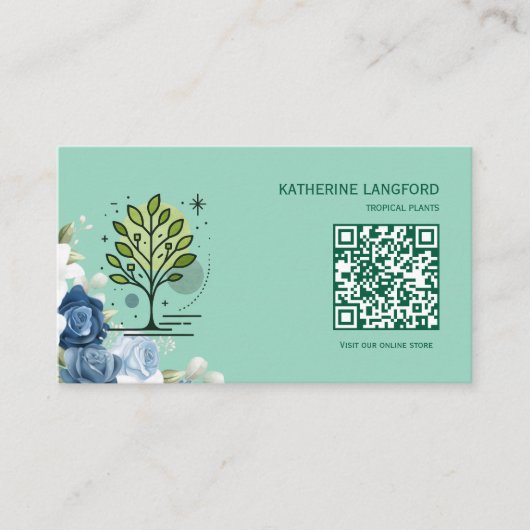 Aangepaste Greenleaf Nursery branding Visitekaartje (Voorkant)