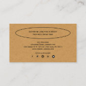 Aangepaste Greenleaf Nursery branding Visitekaartje (Achterkant)