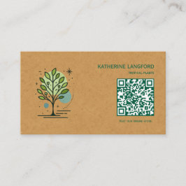 Aangepaste Greenleaf Nursery branding Visitekaartje