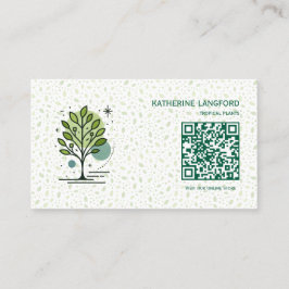 Aangepaste Greenleaf Nursery branding Visitekaartje