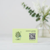 Aangepaste Greenleaf Nursery branding Visitekaartje (Staand voorkant)