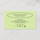 Aangepaste Greenleaf Nursery branding Visitekaartje (Achterkant)