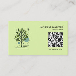 Aangepaste Greenleaf Nursery branding Visitekaartje
