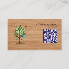Aangepaste Greenleaf Nursery branding Visitekaartje