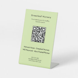Aangepaste Greenleaf Nursery branding WiFi Reclamebord Met Voetstuk
