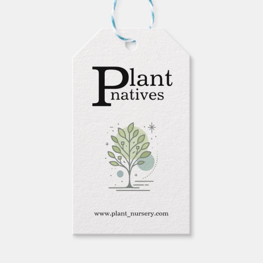 Aangepaste Greenleaf Nursery Merklabel Cadeaulabel (Voorkant)