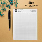 Aangepaste Grid Notitieblok 5 Sq/Inch met Logo & I