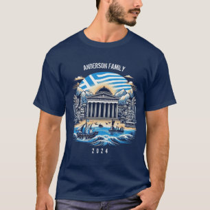 Aangepaste Griekenland Trip Group Matching T-shirt