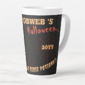 Aangepaste Griezelige Halloween Magisch Griezels E Latte Mok (Rechterhoek)