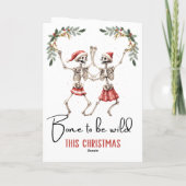 Aangepaste griezelige kerst grappige uitspraken vo feestdagen kaart (Achterkant)