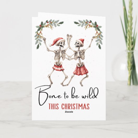 Aangepaste griezelige kerst grappige uitspraken vo feestdagen kaart (Achterkant)