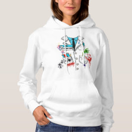 Aangepaste griezelige Mad Scientist Halloween Lab  Hoodie