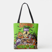 Aangepaste Griezige Modus AAN Halloween Honden Omk