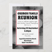 Aangepaste Grijze Bokeh KERKGROEP REÜNIE Kaart (Voorkant)