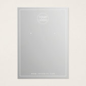 Aangepaste grijze, elegant oorenkaart visitekaartje (Voorkant)