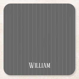 Aangepaste grijze instripes kartonnen onderzetters