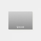 Aangepaste grijze instripes post-it® notes (Voorkant)