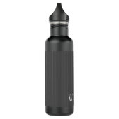 Aangepaste grijze instripes waterfles  (Links)