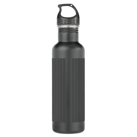 Aangepaste grijze instripes waterfles (Achterkant)