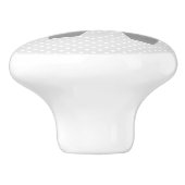 Aangepaste grijze olifantenklep voor kleuter- en l keramische knop (Zijkant)