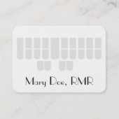 Aangepaste grijze sterrenmachinekleutels visitekaartje (Voorkant)