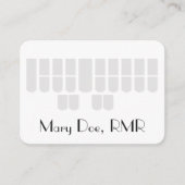 Aangepaste grijze sterrenmachinekleutels visitekaartje (Voorkant)