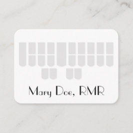 Aangepaste grijze sterrenmachinekleutels visitekaartje