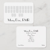 Aangepaste grijze sterrenmachinekleutels visitekaartje (Voorkant / Achterkant)