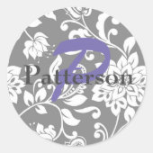 Aangepaste grijze Stickers en envelopsluitingen (Voorkant)