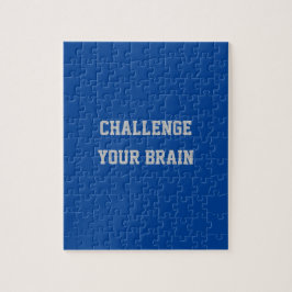 Aangepaste grijze tekstuitdaging voor uw brein die legpuzzel