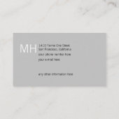 Aangepaste grijze Visitekaartjes (Achterkant)